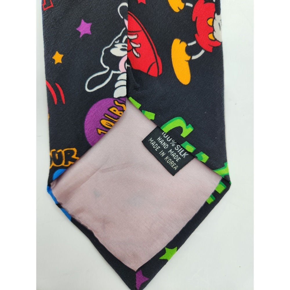 Disney The Tie Works 100% Silk Mickey Mouse Neck T Goofy Flex Workout Balanchine - Picture 6 of 8